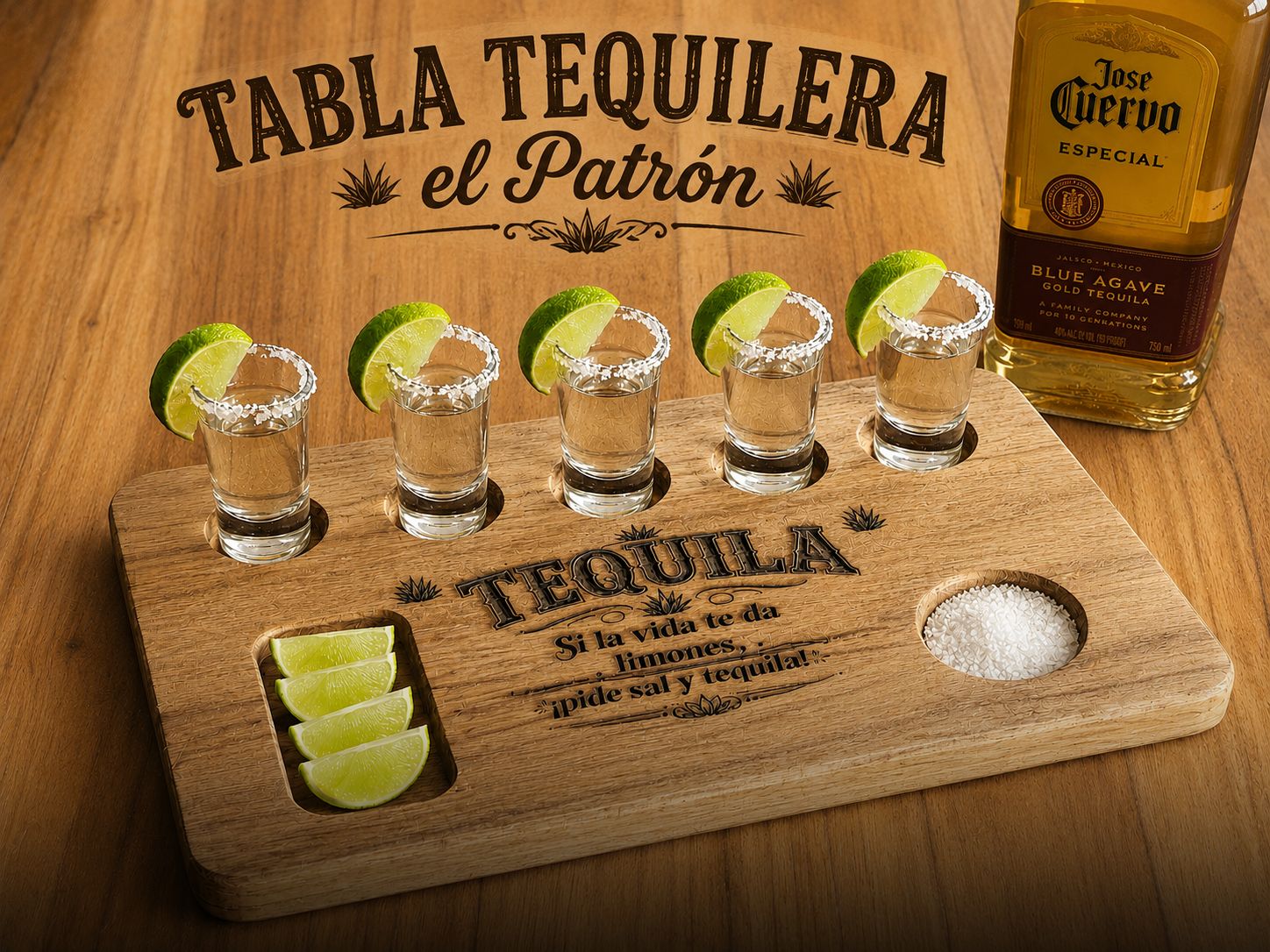 Tabla Tequilera El Patrón